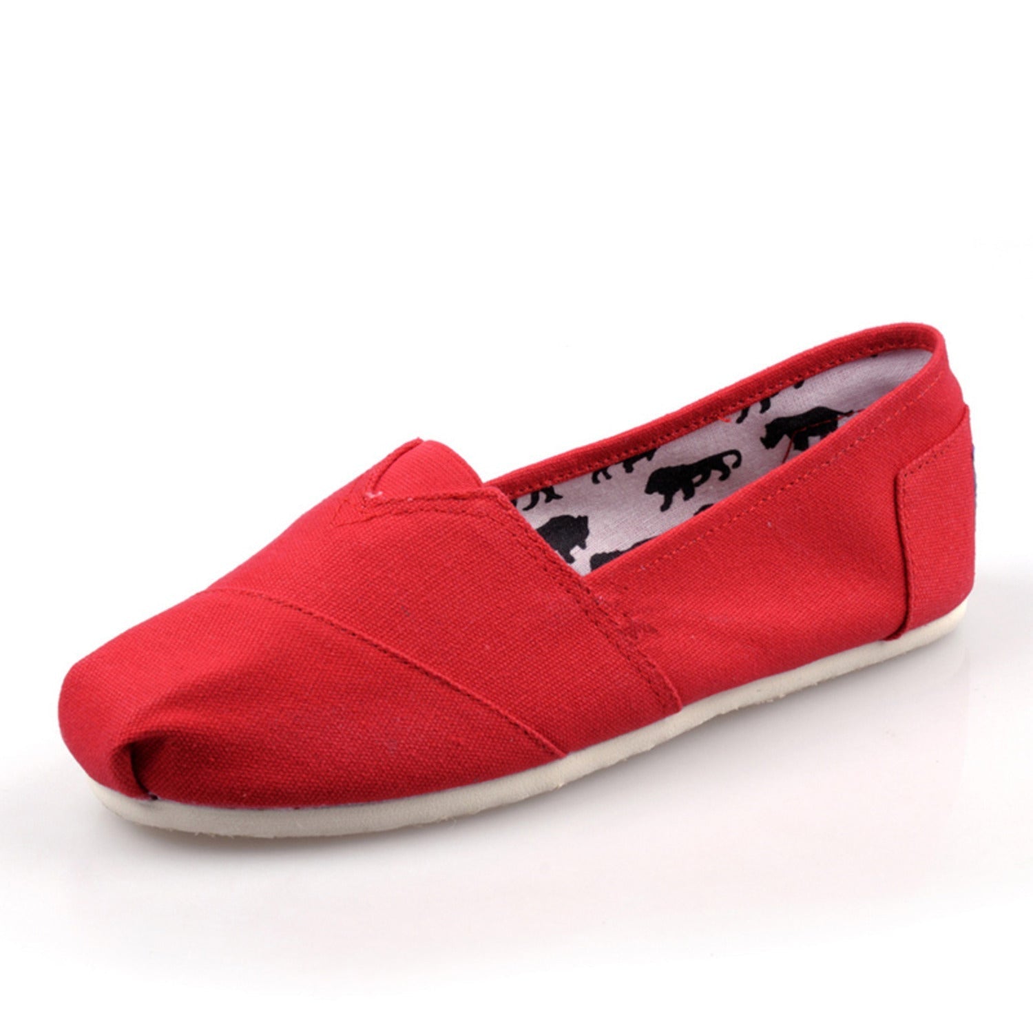 Sophia | Unifarbene Espadrilles aus Canvas