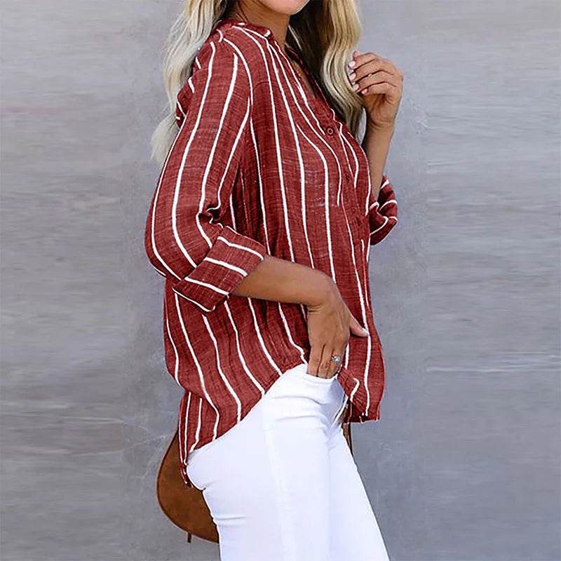 Annie | Elegante gestreifte Bluse