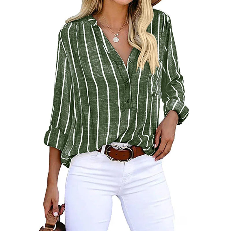 Annie | Elegante gestreifte Bluse