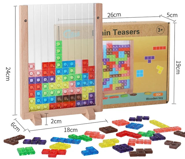 BrainBoost™ Tetris 3D Puzzle - Spaß und Lernen in einem für Ihre Kinder.