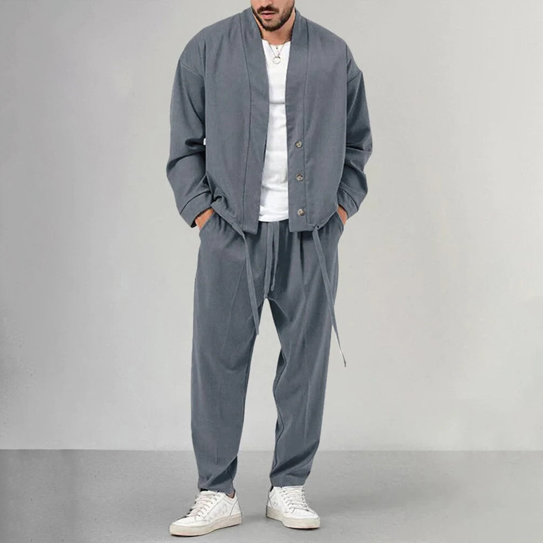 Bastiaan | Set aus Herren-Strickjacke und -Hose