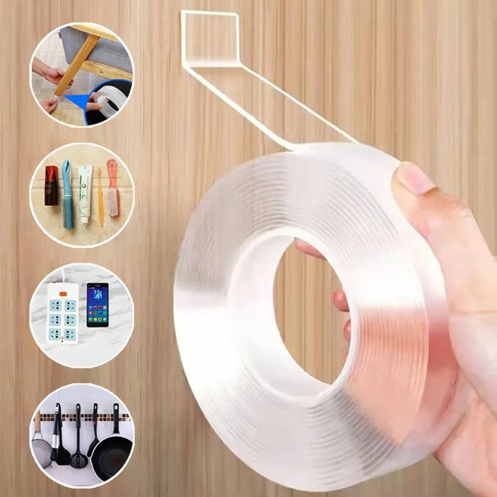 NanoGrip™ - Das unsichtbare, wiederverwendbare Klebeband für jedes Zuhause.