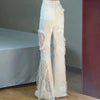 Viola | Schlaghosen | Hohe Taille | Spitzendetails