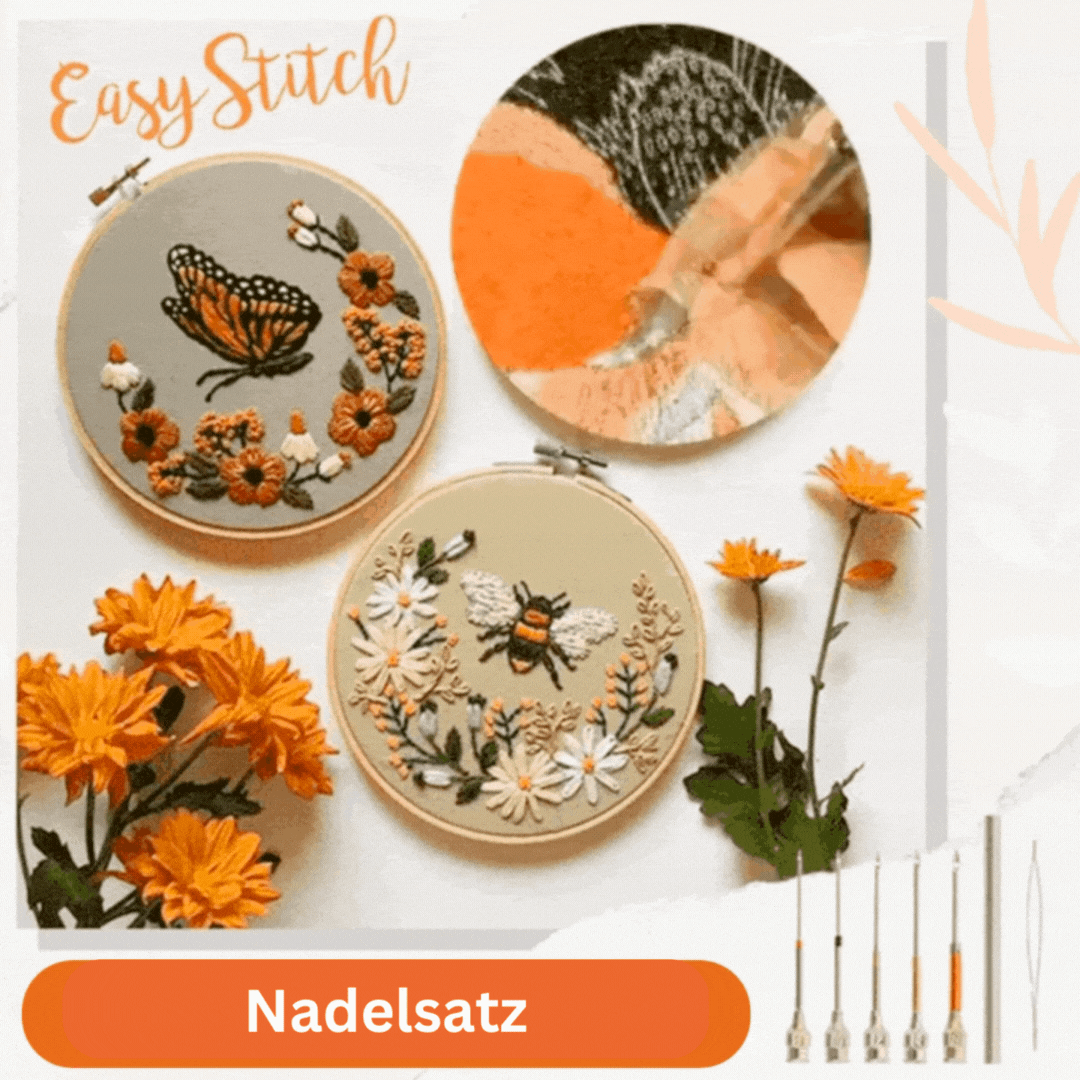 EasyStitch™ - Das Borduernadel-Set für alle Ihre Nähprojekte! | 50% RABATT