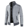 Daan | Strickjacke aus Patchwork mit Reißverschluss