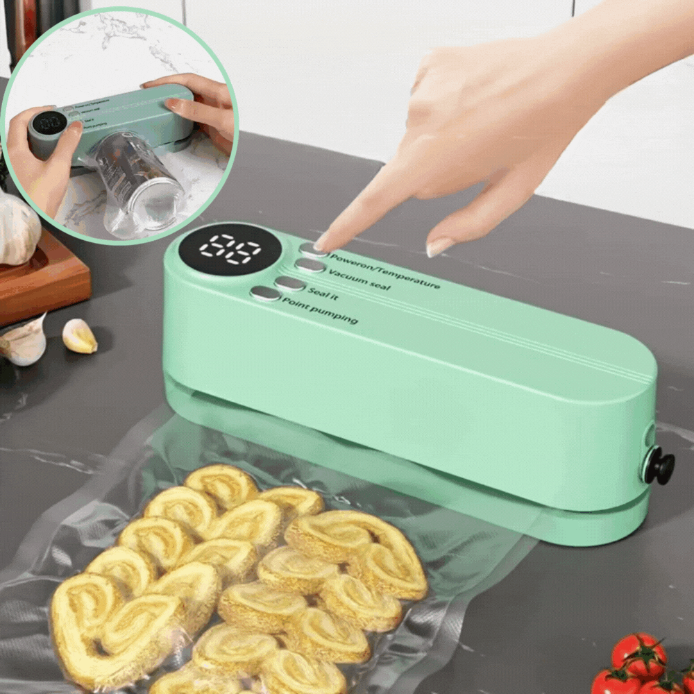 FreshLock™ Kabelloses Vakuumiergerät | Lebensmittel länger frisch halten ohne Aufwand