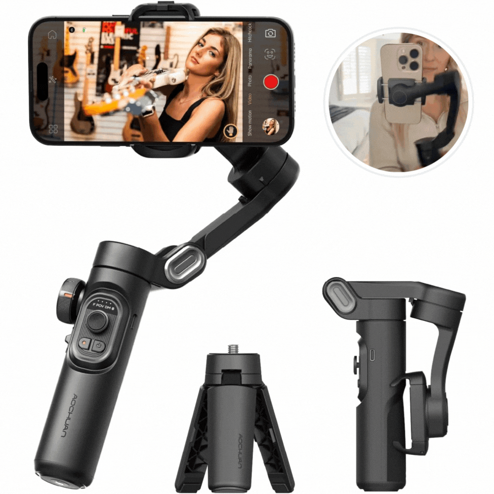 SteadyShot™ – Der faltbare 3-Achsen Smartphone Gimbal für wackelfreie Videos