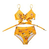 Belle | Hoch taillierter, farbenfroher Damenbikini