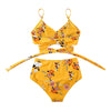 Belle | Hoch taillierter, farbenfroher Damenbikini