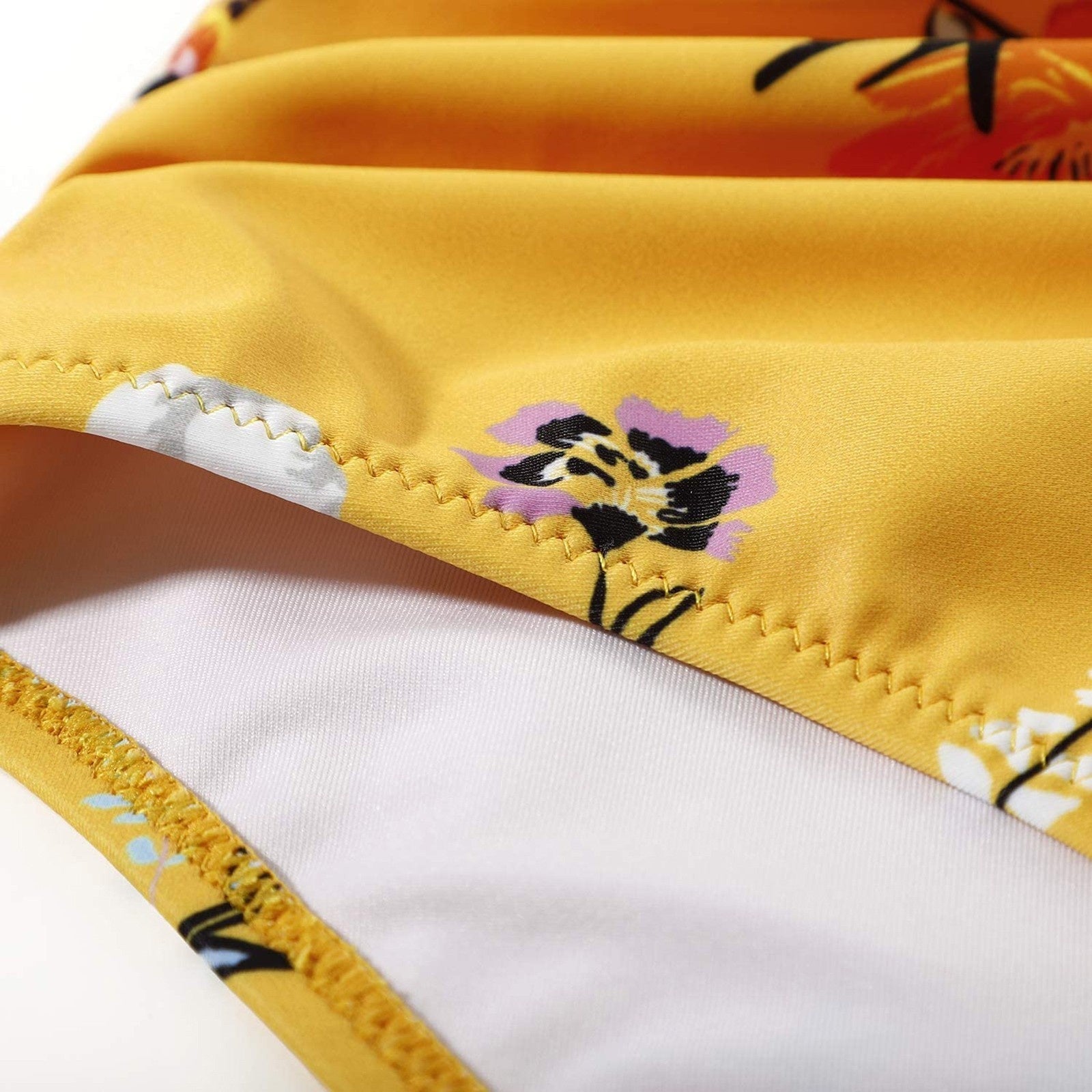Belle | Hoch taillierter, farbenfroher Damenbikini