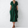 Avah - Elegantes Kleid mit V-Ausschnitt