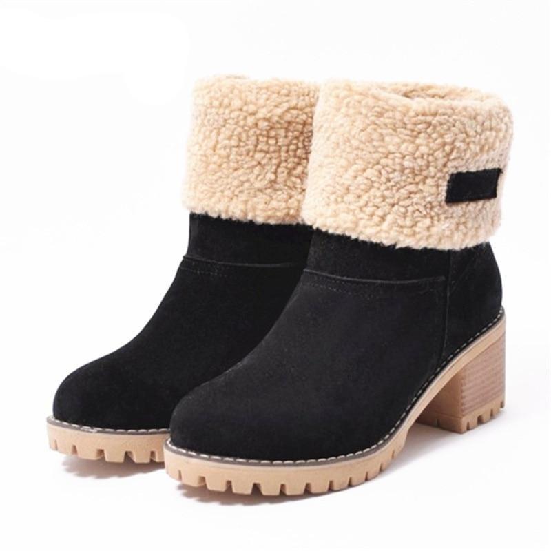 Jasmine | Stylische & warme Schneestiefel mit Kunstfellfutter
