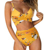 Belle | Hoch taillierter, farbenfroher Damenbikini