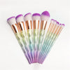 UnicornBrush Pro™ – Professionelles 10-teiliges Make-up-Pinsel-Set mit Regenbogengriff