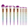 UnicornBrush Pro™ – Professionelles 10-teiliges Make-up-Pinsel-Set mit Regenbogengriff