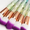 UnicornBrush Pro™ – Professionelles 10-teiliges Make-up-Pinsel-Set mit Regenbogengriff