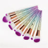 UnicornBrush Pro™ – Professionelles 10-teiliges Make-up-Pinsel-Set mit Regenbogengriff
