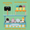 IceDream™ - Die hölzerne Eistheke Spielset für kreatives Spielen.