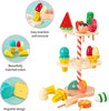 IceDream™ - Die hölzerne Eistheke Spielset für kreatives Spielen.