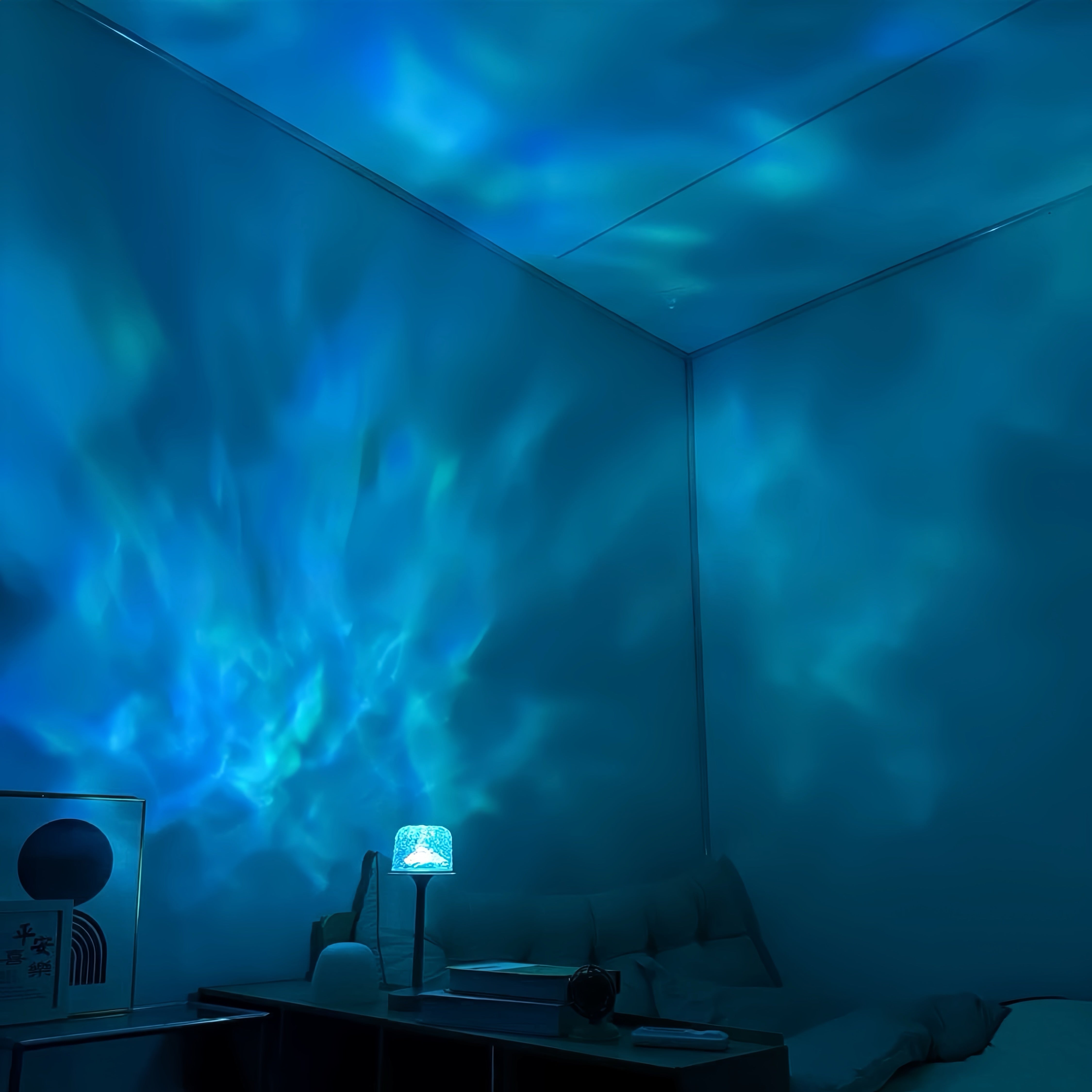 LumiWave™ Dual-Mode Ambient Lampe | sanftes Licht & Wellenprojektion in einem