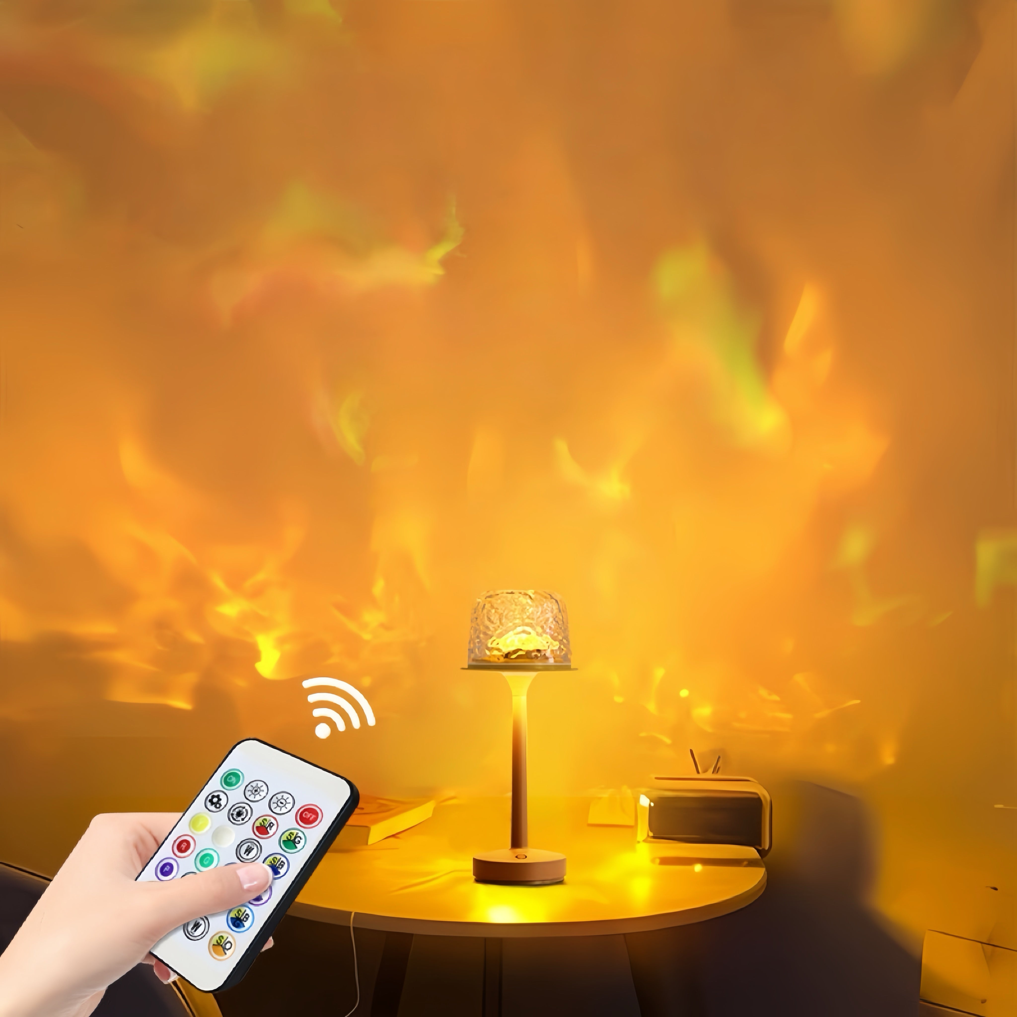 LumiWave™ Dual-Mode Ambient Lampe | sanftes Licht & Wellenprojektion in einem