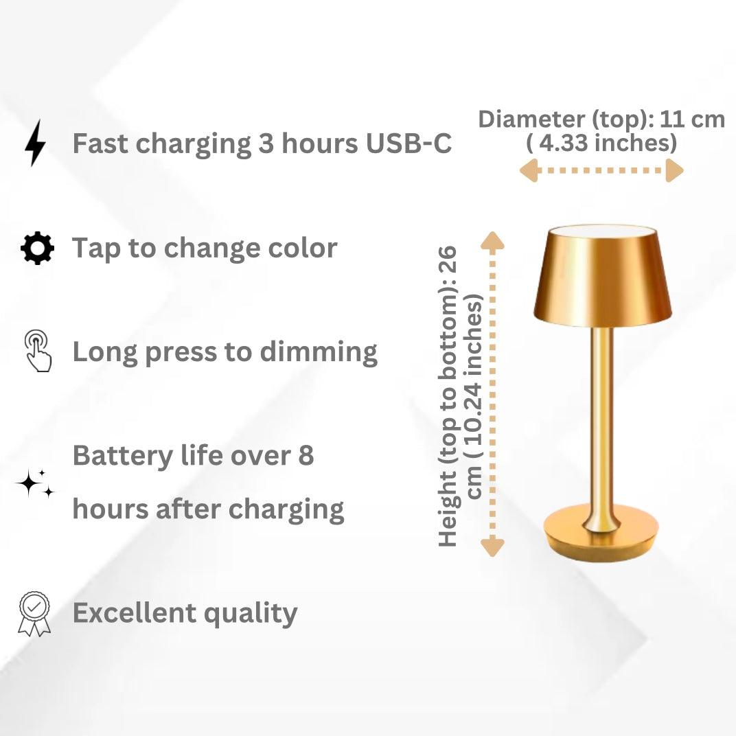 LumiArte™ Kabellose Tischlampe – Zeitlose Eleganz für jede Ecke
