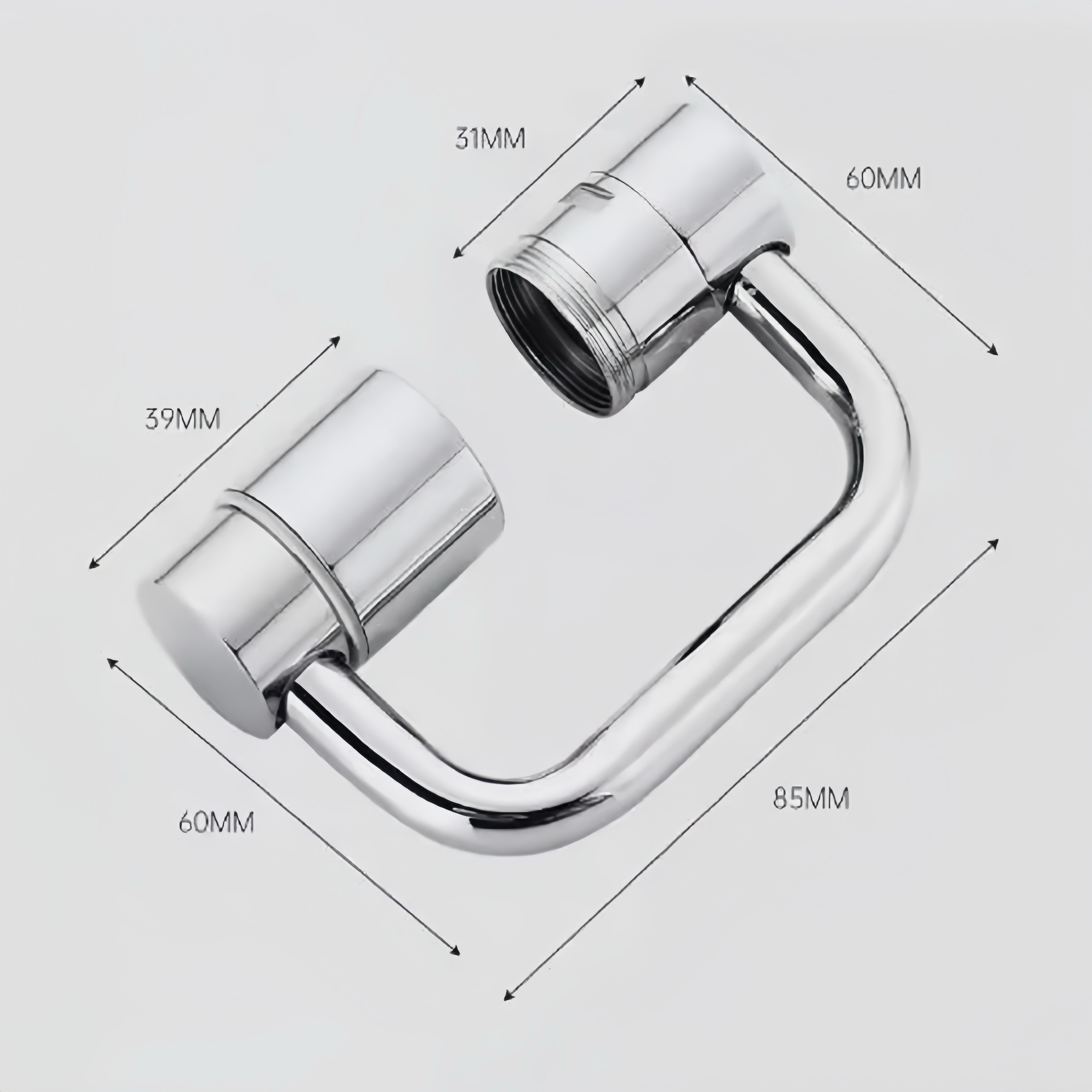 AquaTwist – 1080° Drehbarer Wasserhahnaufsatz | Flexible Aufrüstung mit zwei Strahlarten