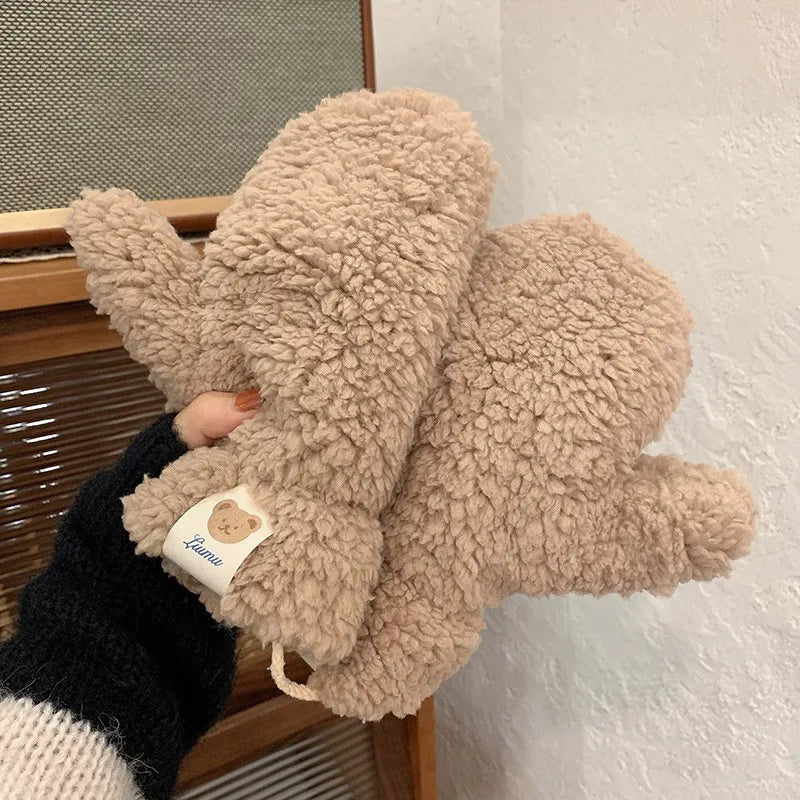 Sophie | Weiche & Warme Teddy-Fäustlinge