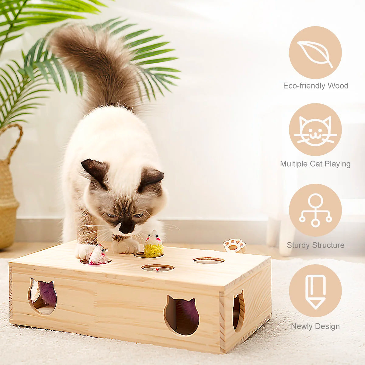 WhackMole™ - Das ultimative interaktive Spielzeug für Ihre Katze | 40% RABATT