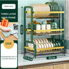 KüchenMax™ - Der platzsparende dreistöckige Abtropfständer für maximale Organisation