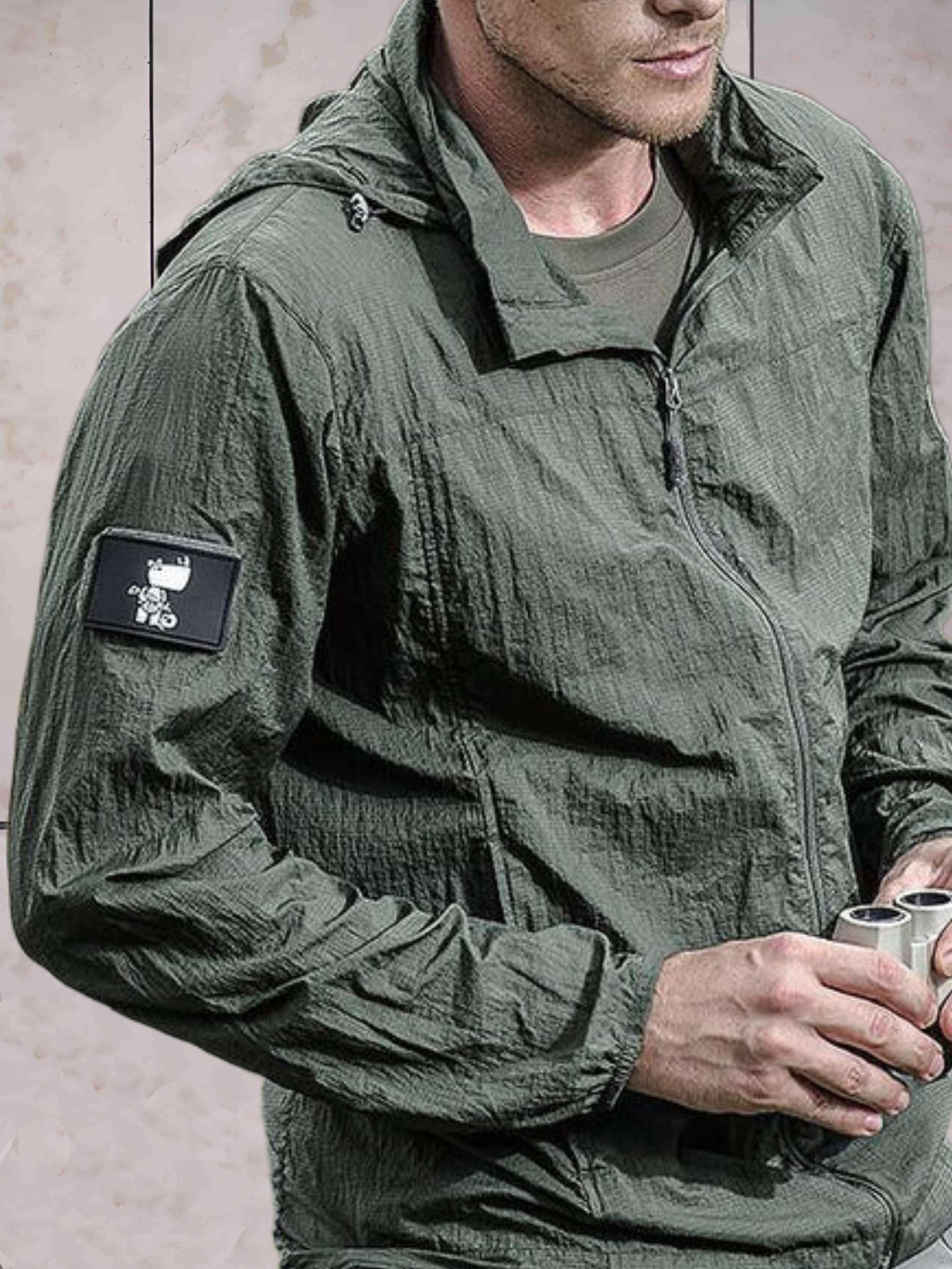 Liam | Leichte Wasserdichte Jacke Mit Kapuze Und Reißverschluss