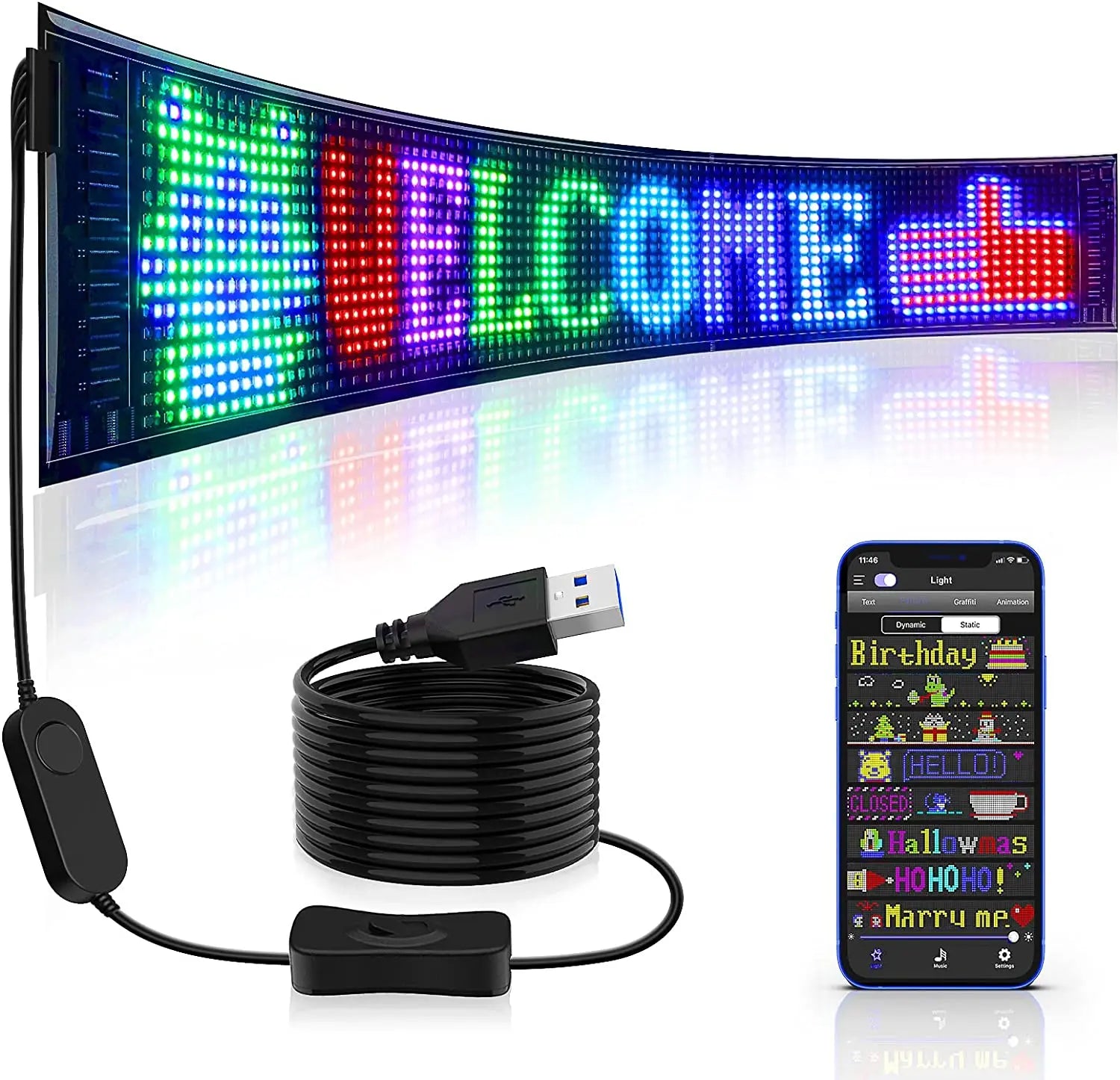 GlowDrive™ LED Panel - Individuelle Beleuchtung für Ihr Auto.