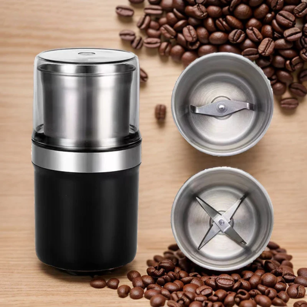 AromaCrush™ – Leistungsstarke Kaffee- & Gewürzmühle mit abnehmbarem Design