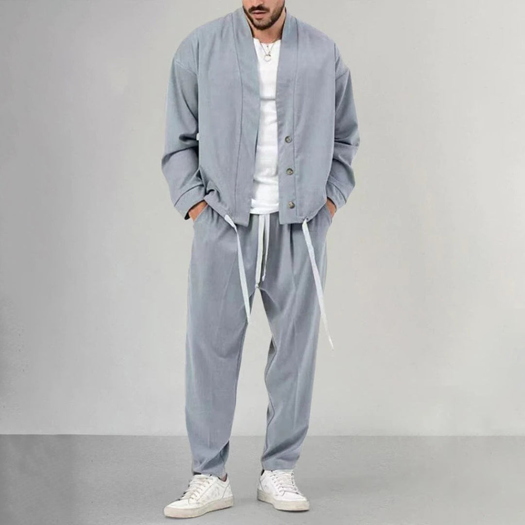 Bastiaan | Set aus Herren-Strickjacke und -Hose