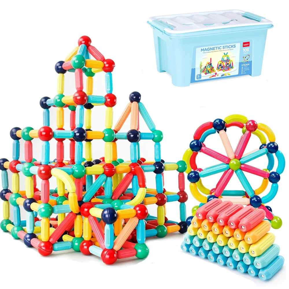 MagnoBlocks™ - Kreativität entfesseln mit bunten magnetischen Bausteinen!