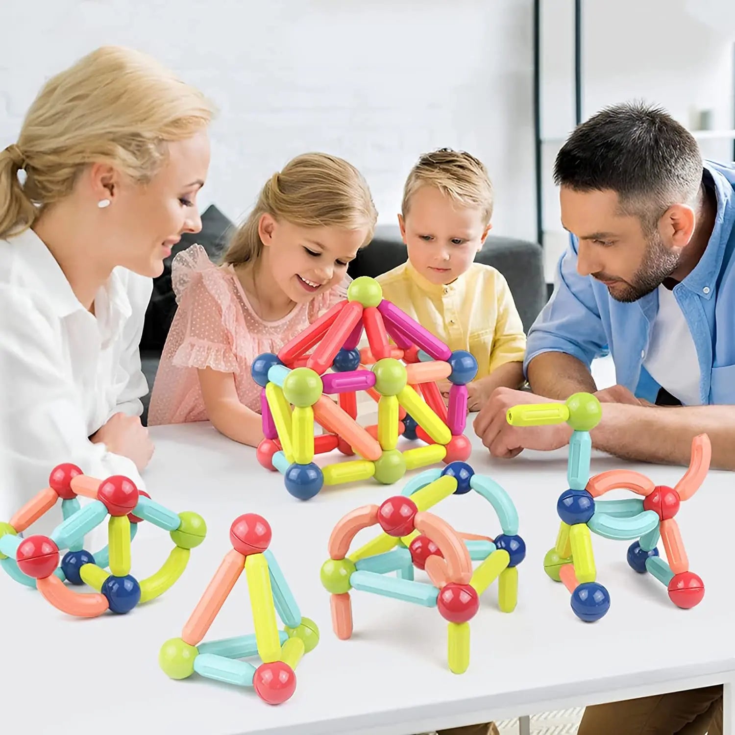 MagnoBlocks™ - Kreativität entfesseln mit bunten magnetischen Bausteinen!