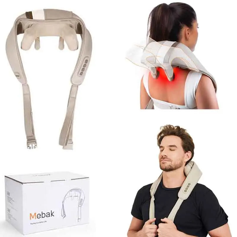 Relaxer™ - Das ultimative Massagekissen für Nacken, Schultern und Rücken mit Wärmefunktion.