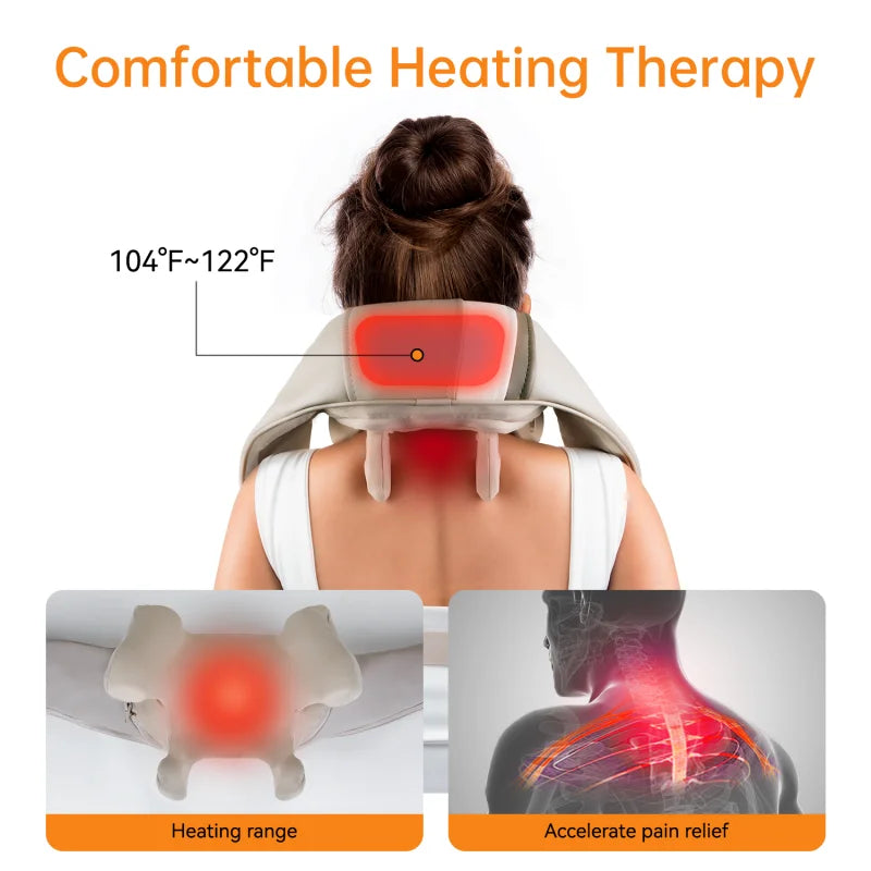 Relaxer™ - Das ultimative Massagekissen für Nacken, Schultern und Rücken mit Wärmefunktion.