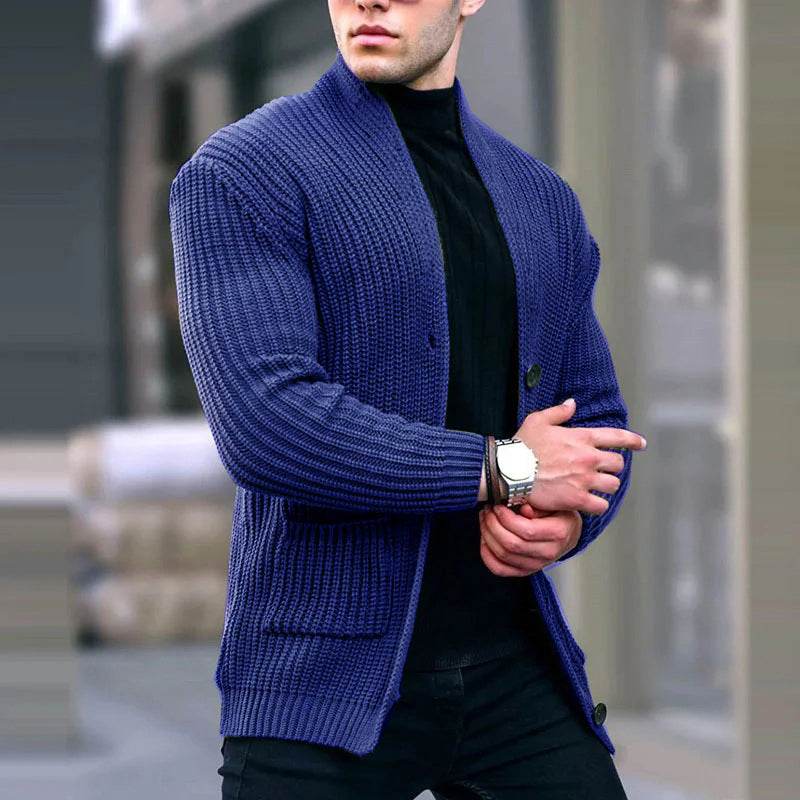 Julius | Warme, schmal geschnittene Strickjacke für Herren
