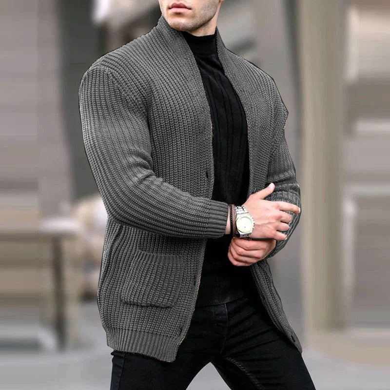 Julius | Warme, schmal geschnittene Strickjacke für Herren