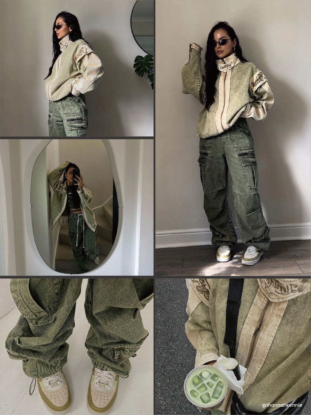 Esmée - Cargo Jeans mit Kordelzug