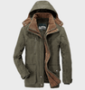 Ruben | Dicke Winter-Herrenjacke Mit Kapuze Und Tiefen Taschen