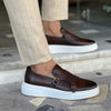 Morris | Moderne Leder-Loafer mit Schnalle für Herren