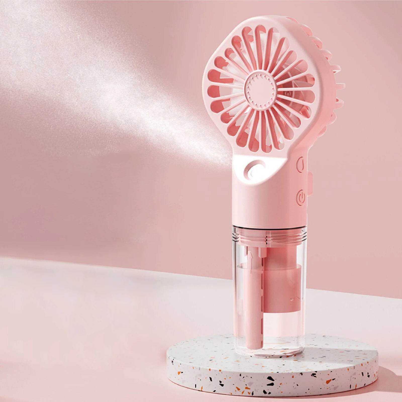SprayFan™ - Der tragbare Mini-Ventilator mit Nano-Sprüher.