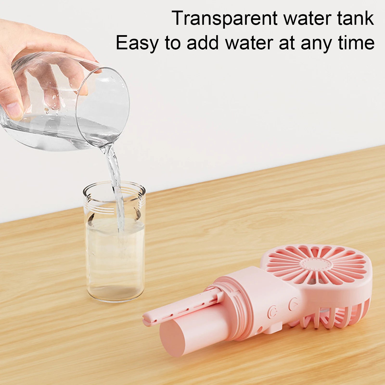 SprayFan™ - Der tragbare Mini-Ventilator mit Nano-Sprüher.
