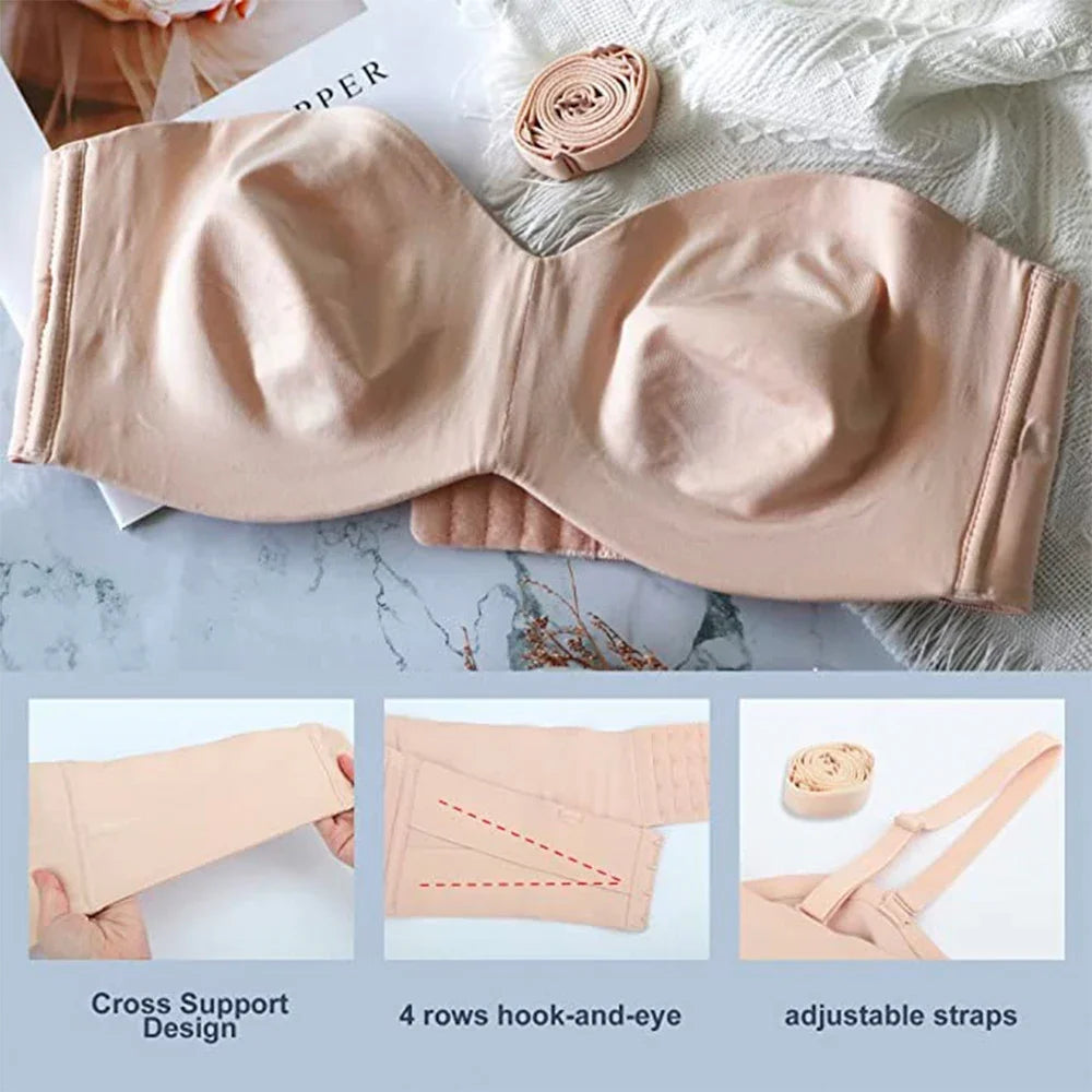 LiftEase™ - Der perfekte trägerlose BH für unsichtbaren Halt und Komfort.