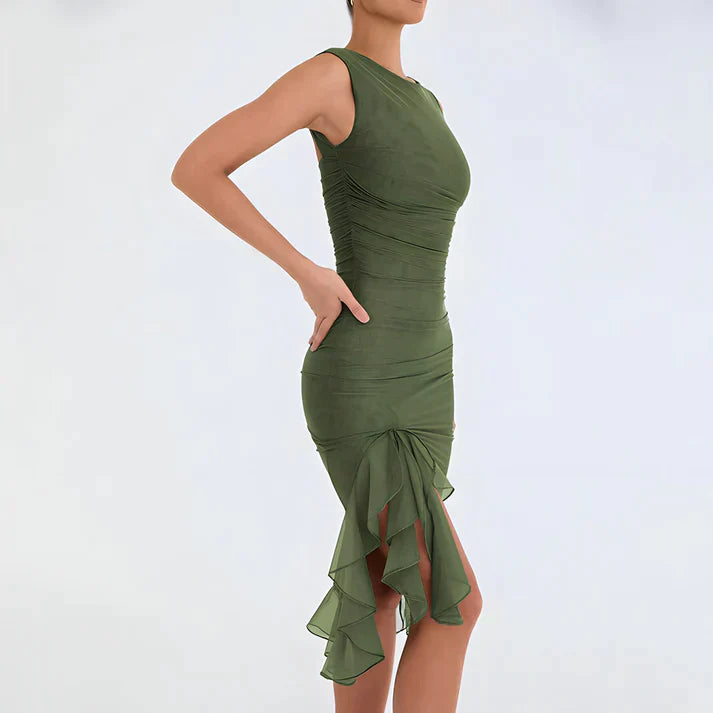 Fenna - Elegantes Bodycon-Kleid mit Rüschen