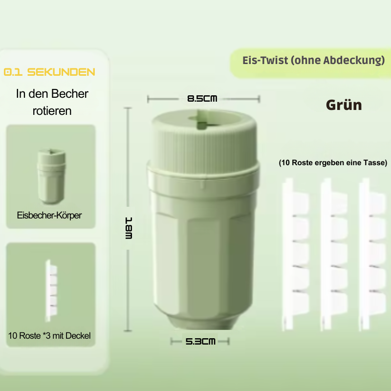 TwistCube™ - Das revolutionäre Eiswürfelform für perfekt geformte Eiswürfel