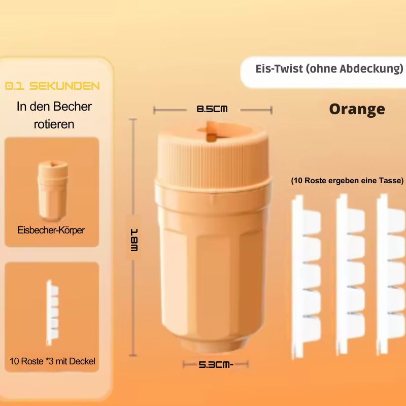 TwistCube™ - Das revolutionäre Eiswürfelform für perfekt geformte Eiswürfel