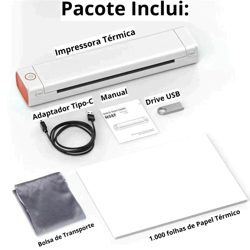 InkFree™ - Mobiler Thermodrucker + (Inklusive Papiernachfüllung und Überraschungsgeschenk)